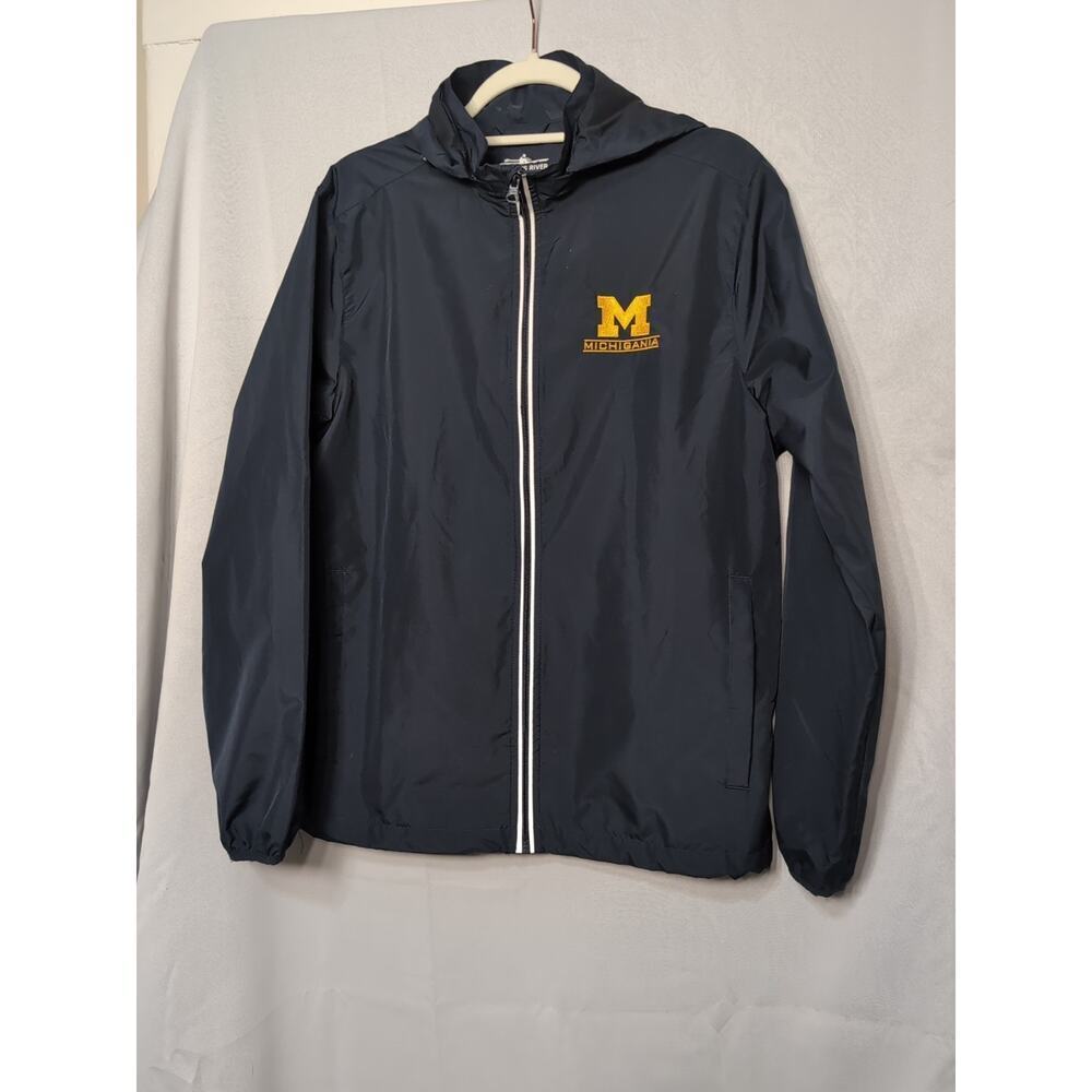 Charles Rivers Michigania Mens Rain Coat Hooded Size Small (551)